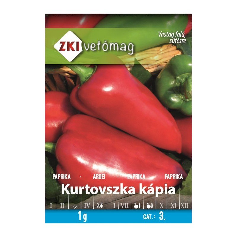 ZKI Kurtovszka kápia paprika vetőmag
