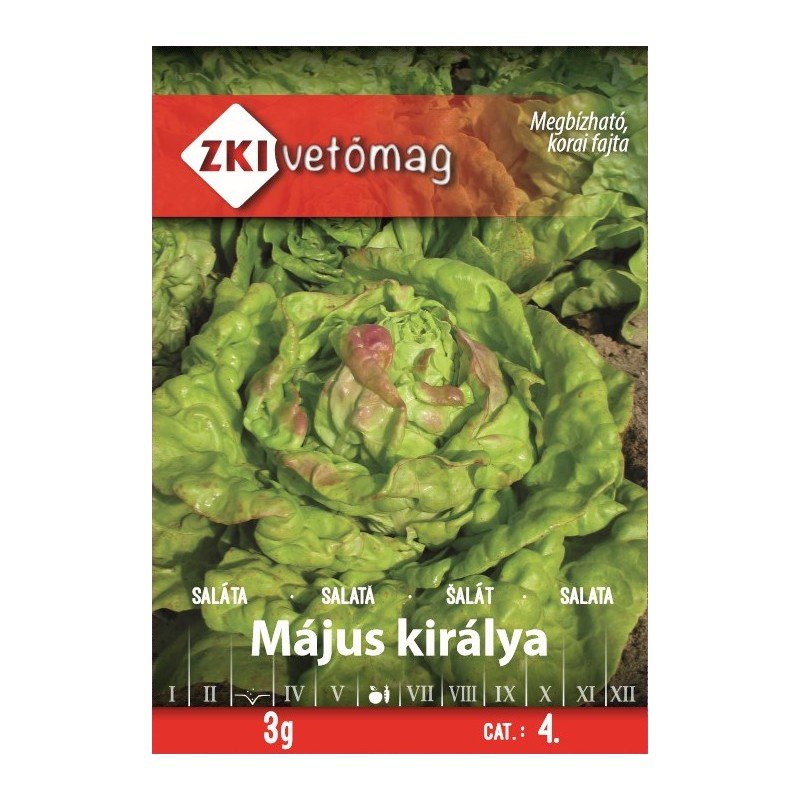 zki május királya saláta vetőmag